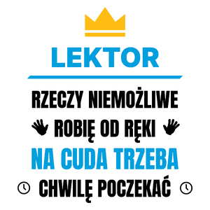 Lektor Rzeczy Niemożliwe Robię Od Ręki - Kubek Biały