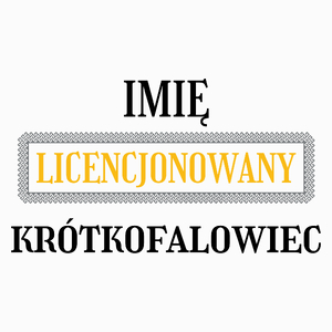 Licencjonowany Krótkofalowiec Licencja - Poduszka Biała