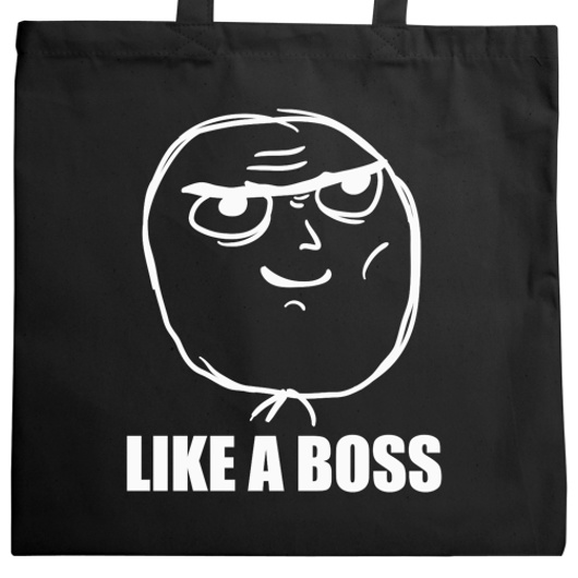 Like A Boss Determined - Torba Na Zakupy Czarna