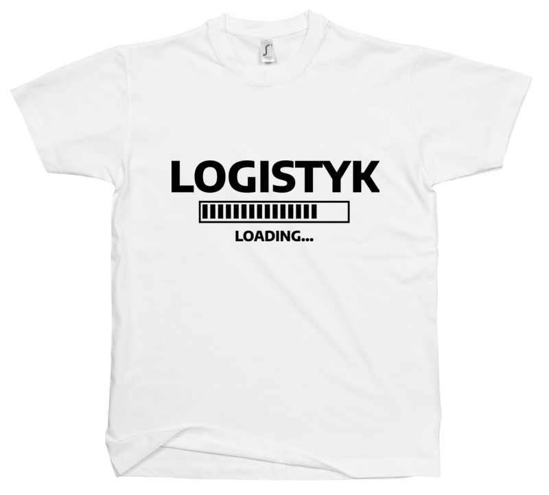 Logistyk Loading - Męska Koszulka Biała