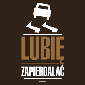 Lubię Zapie*dalać Drift - Męska Koszulka Czekoladowa