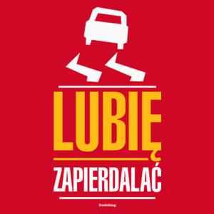 Lubię Zapie*dalać Drift - Męska Koszulka Czerwona