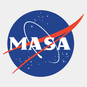 MASA nasa - Męska Koszulka Biała