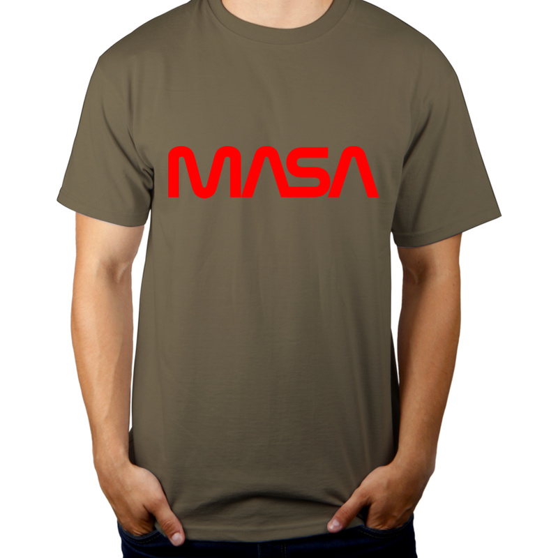 MASA nasa - Męska Koszulka Khaki