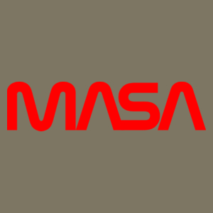 MASA nasa - Męska Koszulka Khaki