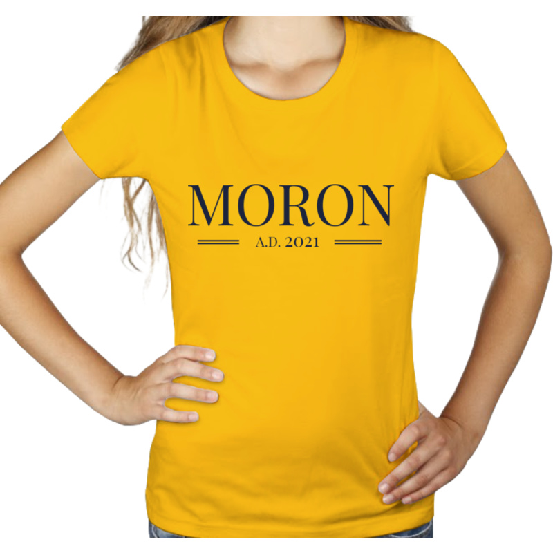 MORON 2021 A.D. - Damska Koszulka Żółta
