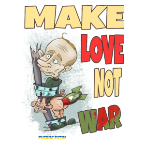 Make Love Not War - Kubek Biały