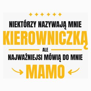 Mama Kierowniczka - Poduszka Biała