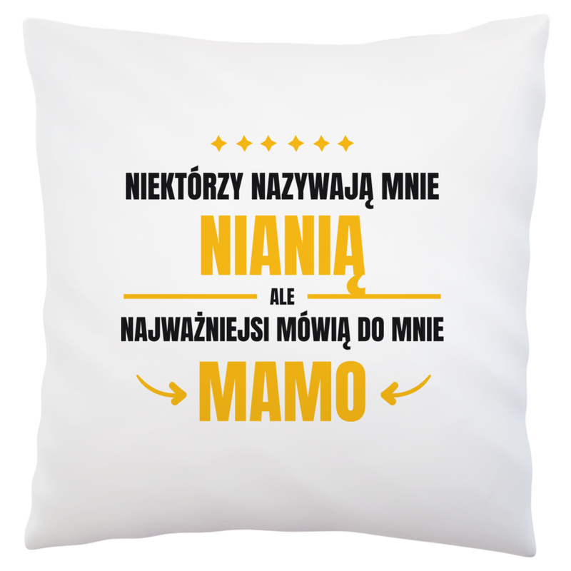 Mama Niania - Poduszka Biała