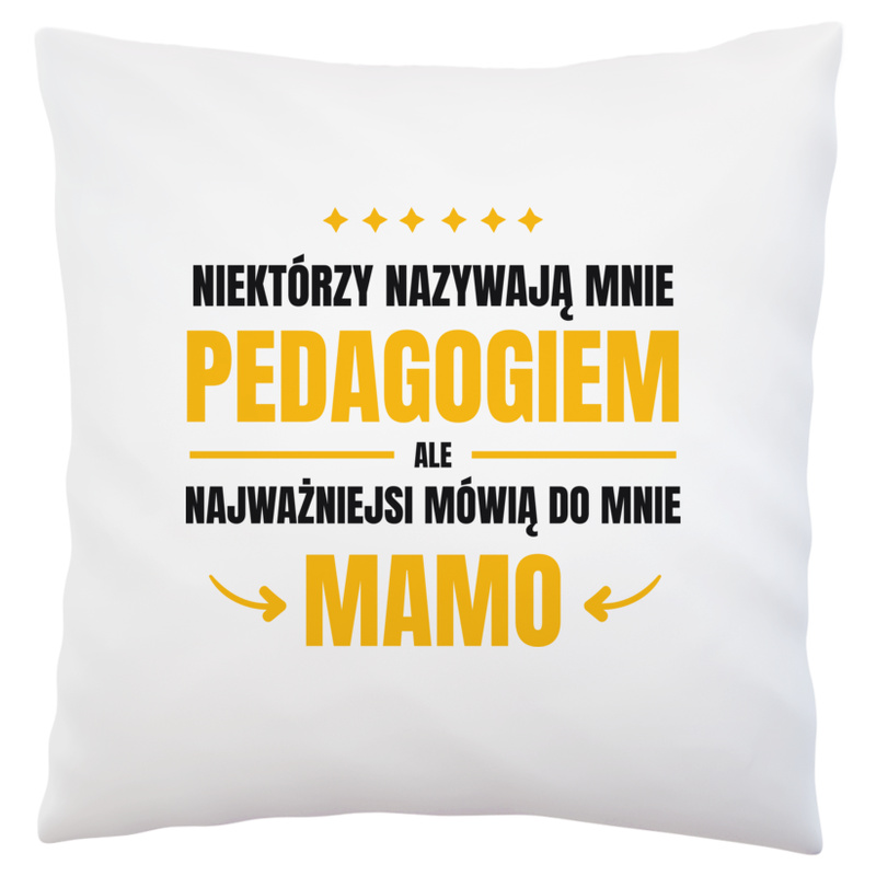 Mama Pedagog - Poduszka Biała