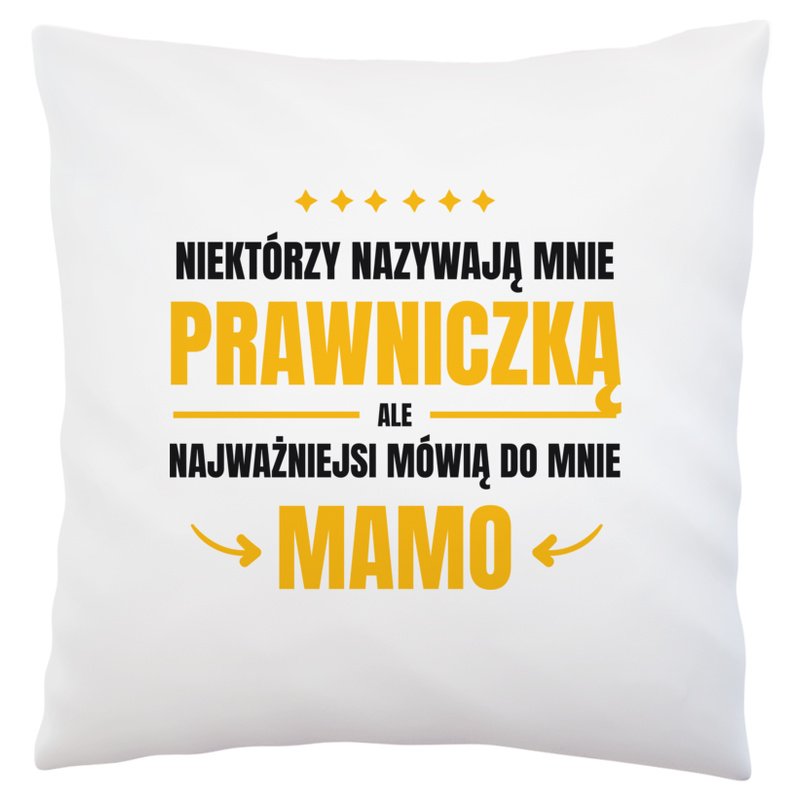 Mama Prawniczka - Poduszka Biała