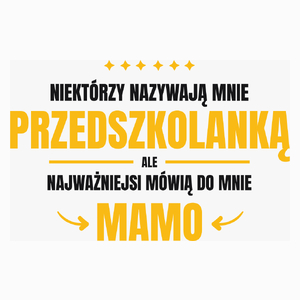 Mama Przedszkolanka - Poduszka Biała