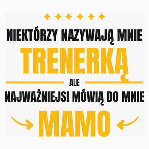 Mama Trenerka - Poduszka Biała