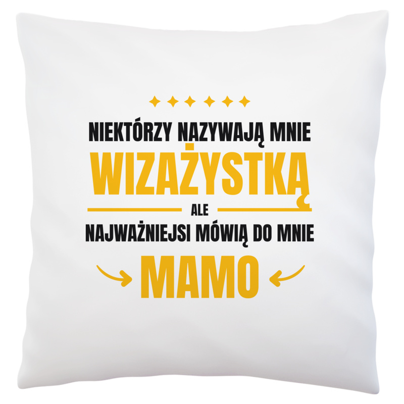 Mama Wizażystka - Poduszka Biała