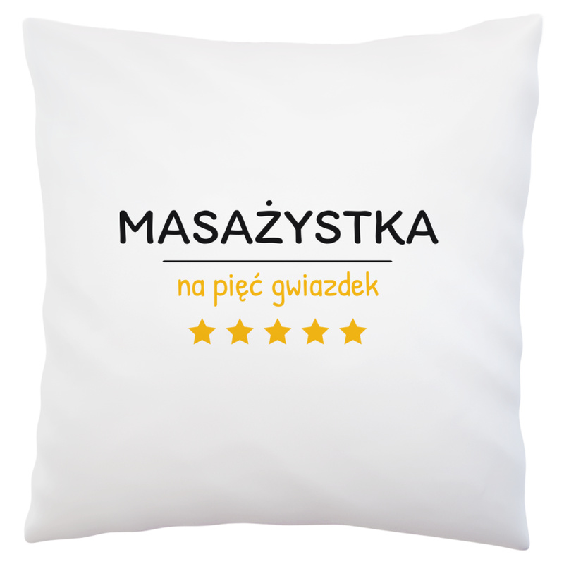 Masażystka Na 5 Gwiazdek - Poduszka Biała