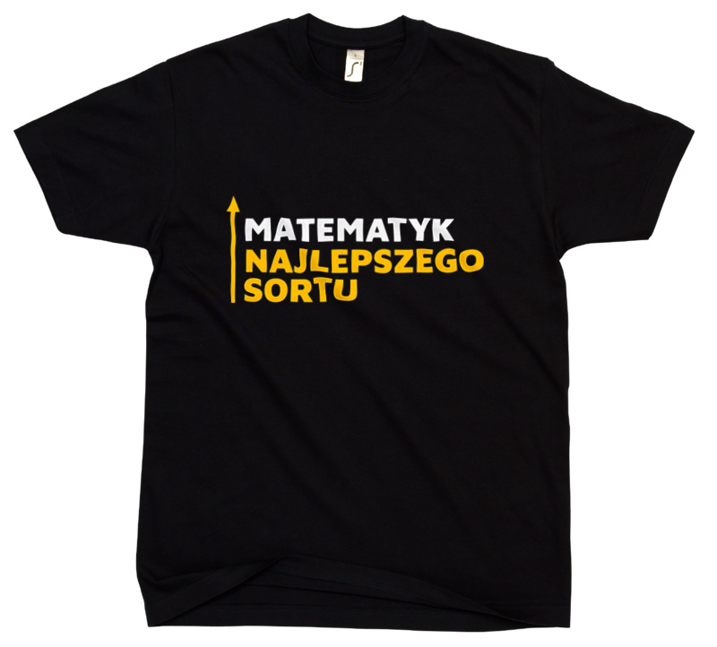 Matematyk Najlepszego Sortu - Męska Koszulka Czarna