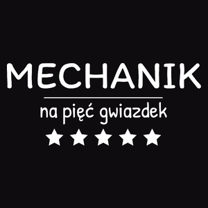 Mechanik Na 5 Gwiazdek - Męska Bluza Czarna