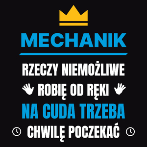 Mechanik Rzeczy Niemożliwe Robię Od Ręki - Męska Bluza Czarna