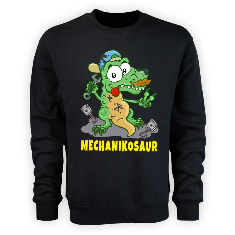 Mechanikozaur Dla Mechanika - Męska Bluza Czarna