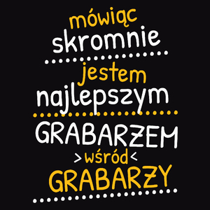 Mówiąc Skromnie - Grabarz - Męska Koszulka Czarna