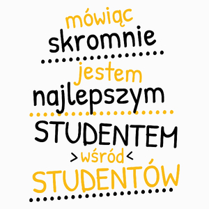 Mówiąc Skromnie - Student - Poduszka Biała