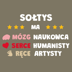 Mózg Serce Ręce Sołtys - Męska Koszulka Khaki