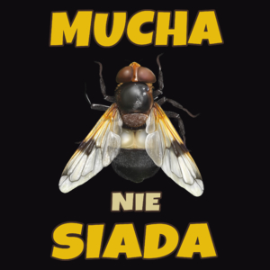 Mucha Nie Siada - Męska Bluza z kapturem Czarna