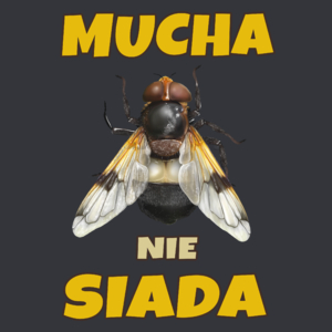 Mucha Nie Siada - Męska Koszulka Szara