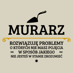 Murarz - Rozwiązuje Problemy O Których Nie Masz Pojęcia - Torba Na Zakupy Natural