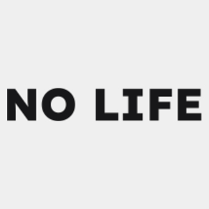 NO LIFE  - Męska Koszulka Biała