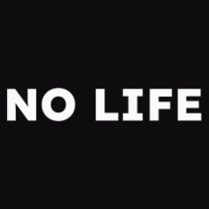 NO LIFE  - Męska Koszulka Czarna