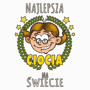 Najlepsza Ciocia - Poduszka Biała