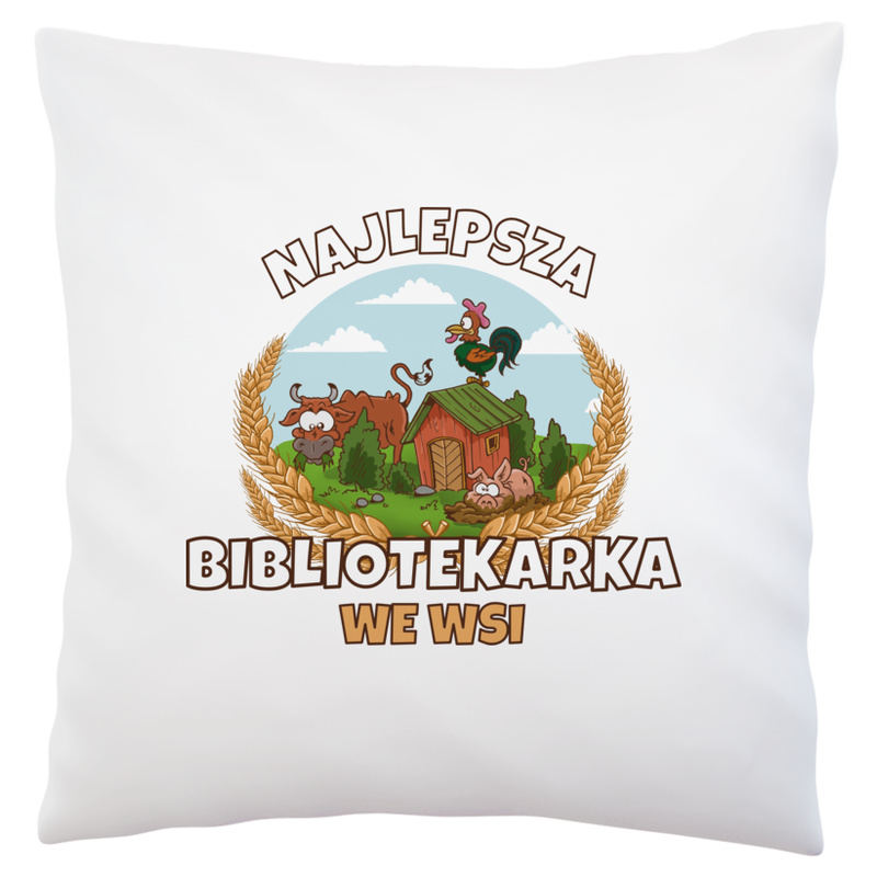 Najlepsza bibliotekarka we wsi - Poduszka Biała