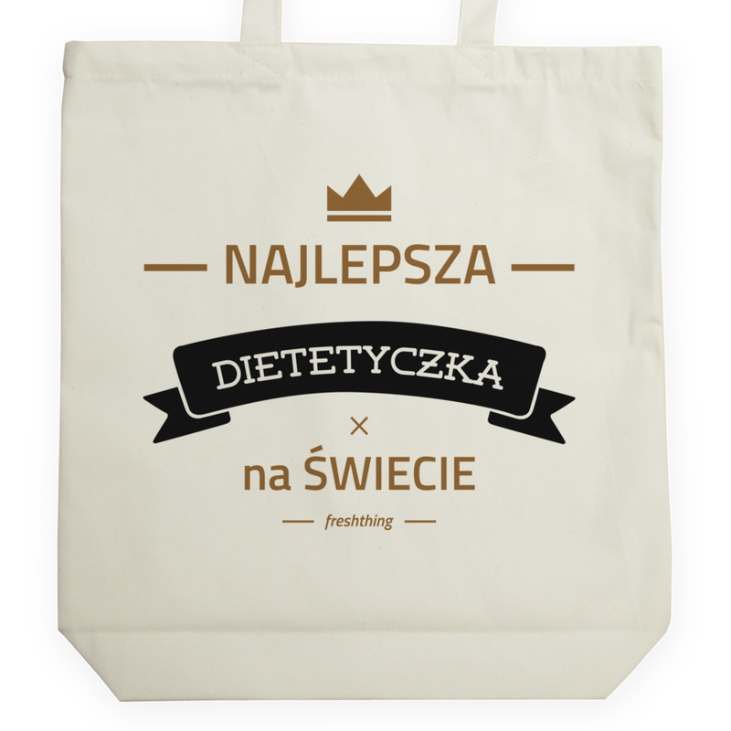 Najlepsza dietetyczka na świecie - Torba Na Zakupy Natural