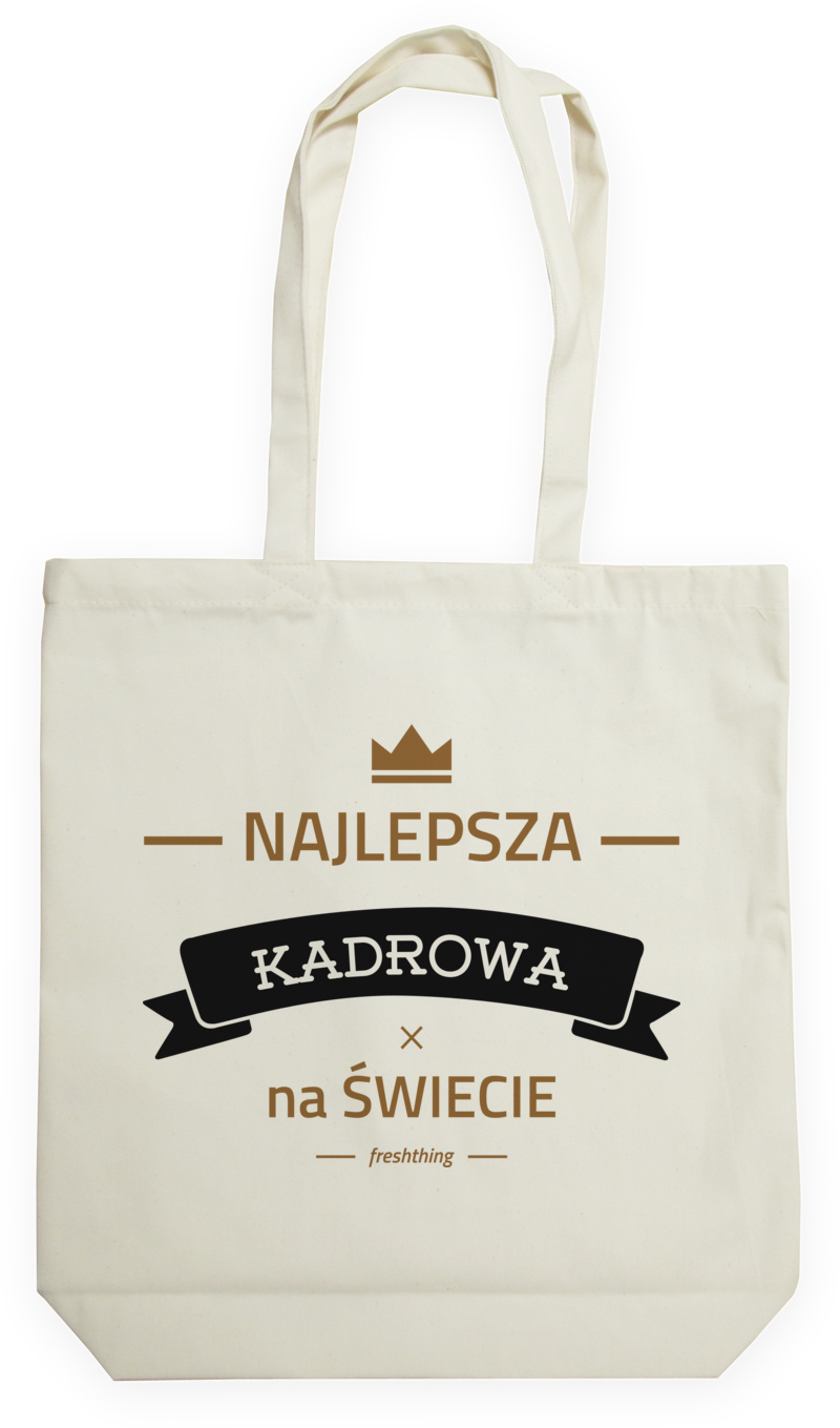 Najlepsza kadrowa na świecie - Torba Na Zakupy Natural