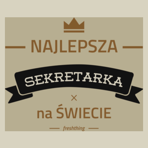 Najlepsza sekretarka na świecie - Torba Na Zakupy Natural