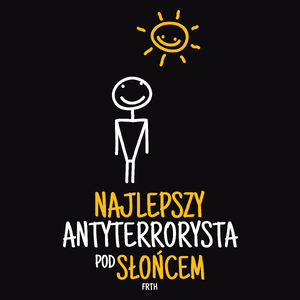 Najlepszy Antyterrorysta Pod Słońcem - Męska Koszulka Czarna