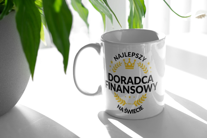 Najlepszy Doradca Finansowy Na Świecie - Kubek Biały