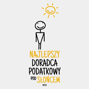 Najlepszy Doradca Podatkowy Pod Słońcem - Męska Koszulka Biała