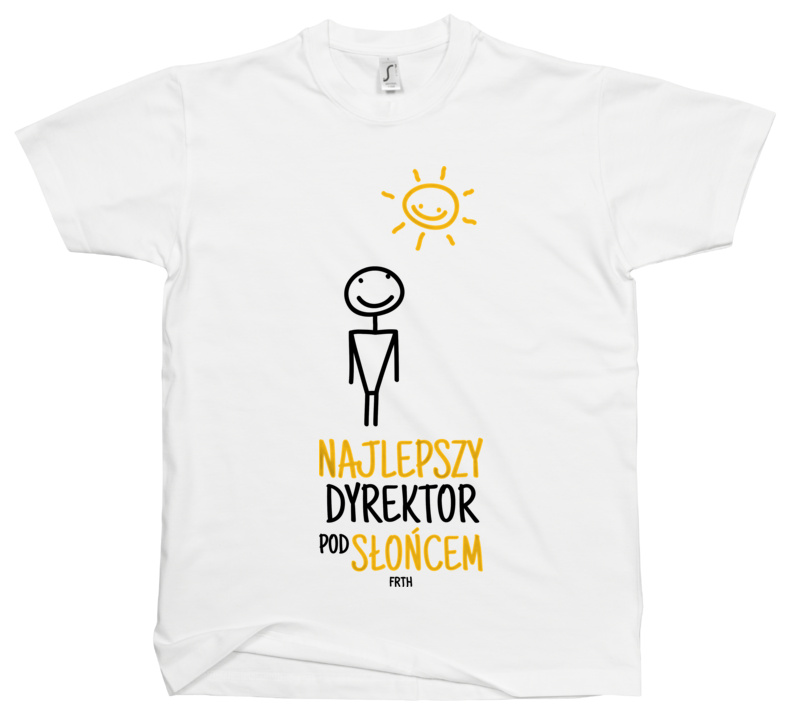 Najlepszy Dyrektor Pod Słońcem - Męska Koszulka Biała