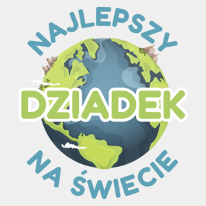 Najlepszy Dziadek Na Świecie - Męska Koszulka Biała