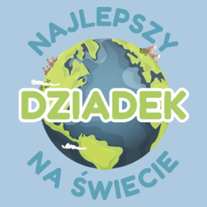 Najlepszy Dziadek Na Świecie - Męska Koszulka Błękitna