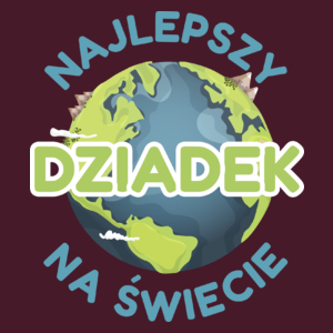 Najlepszy Dziadek Na Świecie - Męska Koszulka Burgundowa