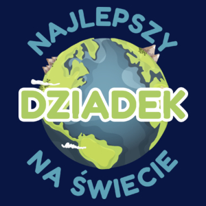 Najlepszy Dziadek Na Świecie - Męska Koszulka Ciemnogranatowa