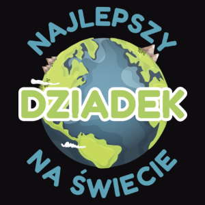 Najlepszy Dziadek Na Świecie - Męska Koszulka Czarna