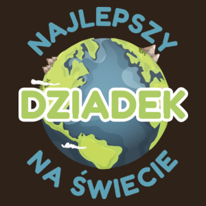 Najlepszy Dziadek Na Świecie - Męska Koszulka Czekoladowa