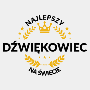 Najlepszy Dźwiękowiec Na Świecie - Męska Koszulka Biała