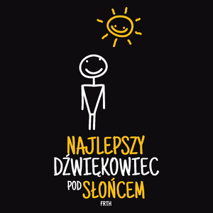 Najlepszy Dźwiękowiec Pod Słońcem - Męska Koszulka Czarna