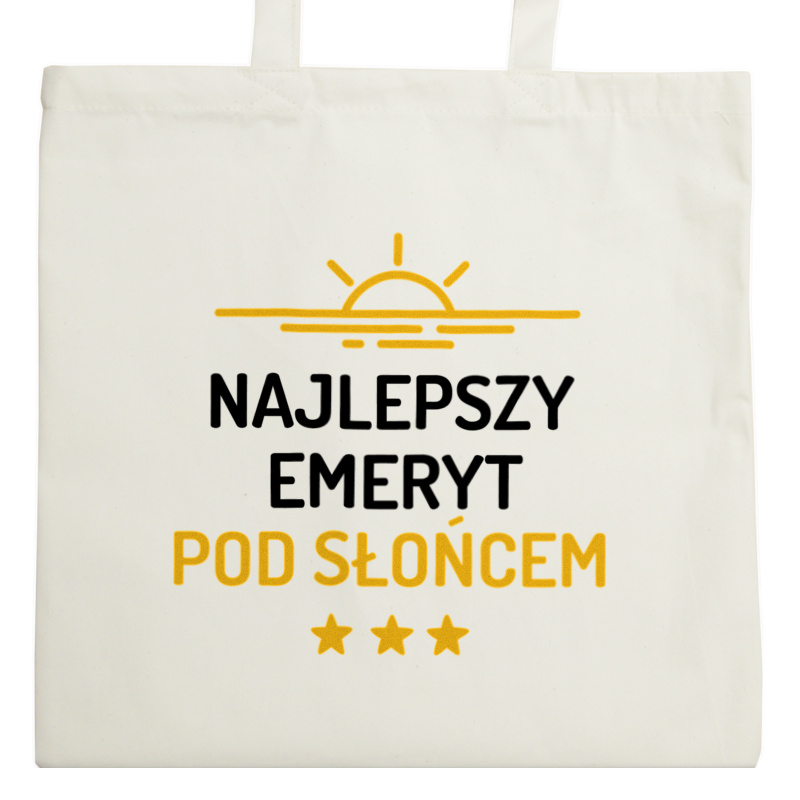 Najlepszy Emeryt Pod Słońcem - Torba Na Zakupy Natural