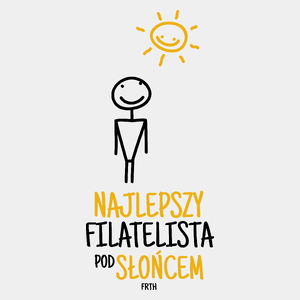 Najlepszy Filatelista Pod Słońcem - Męska Koszulka Biała